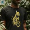 Ride With Roar Funny Lion On Bicycle Tshirt hotcouturetrends 1