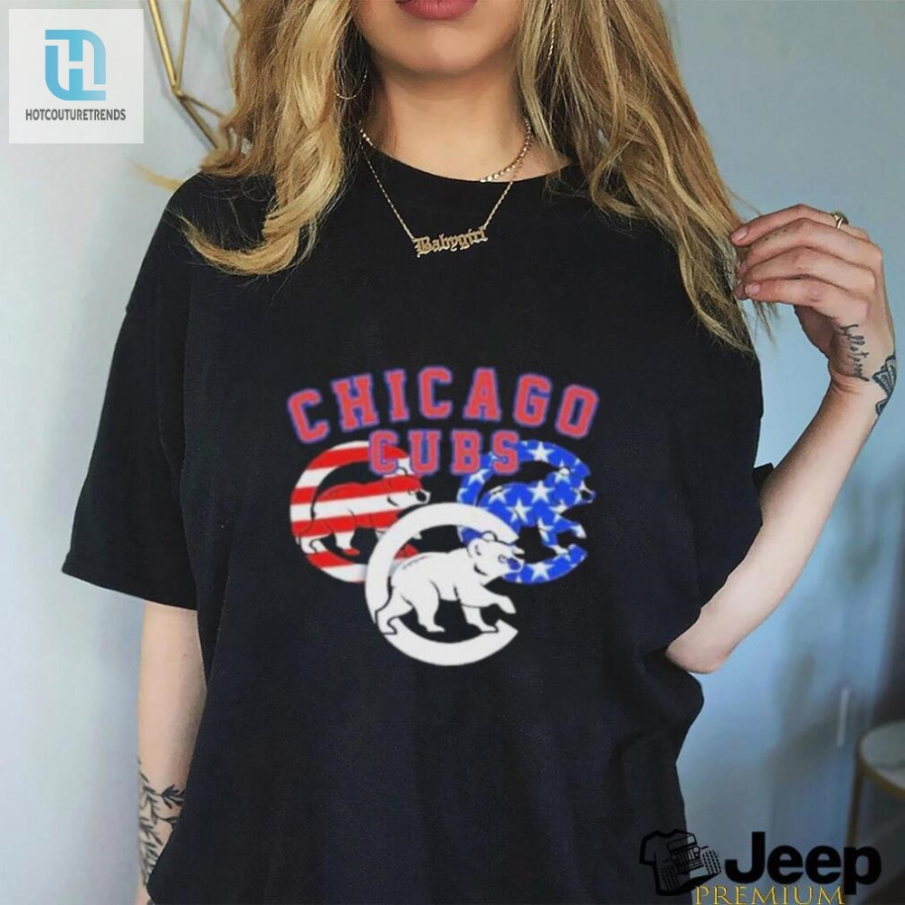 Lolworthy Chicago Cubs 4Th July Tee  Celebrate In Style