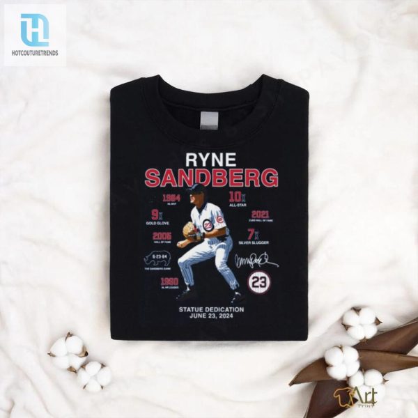 Funny Ryne Sandberg Statue Tee Unique Fan Apparel hotcouturetrends 1 2