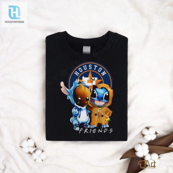 Get Your Giggle On Stitch Baby Groot Astros Tee hotcouturetrends 1 2