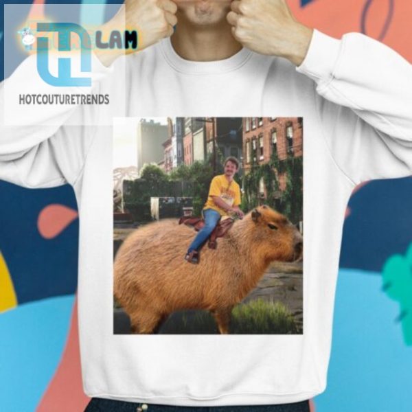 Ride The Vibe Pedro Pascal Capybara Shirt Unisex Fun hotcouturetrends 1 2