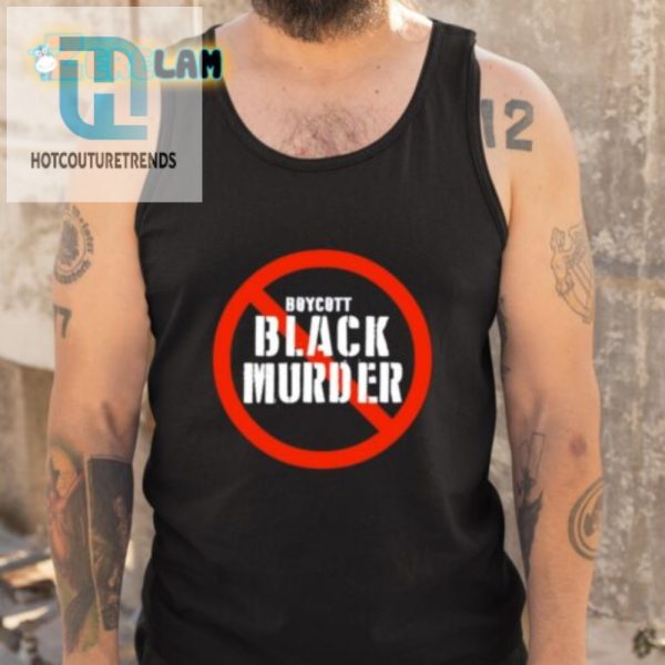 Get Noticed Jamaal Bowman In Bold Boycott Black Murder Tee hotcouturetrends 1 4