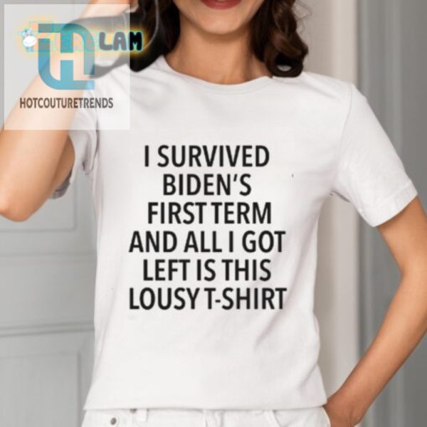 Funny I Survived Bidens First Term Lousy Tshirt hotcouturetrends 1 1
