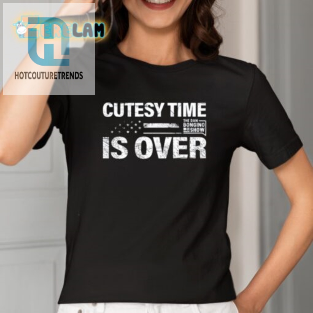 Funny Cutesy Time Is Over Shirt  Unique  Hilarious Tee