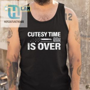 Funny Cutesy Time Is Over Shirt Unique Hilarious Tee hotcouturetrends 1 4
