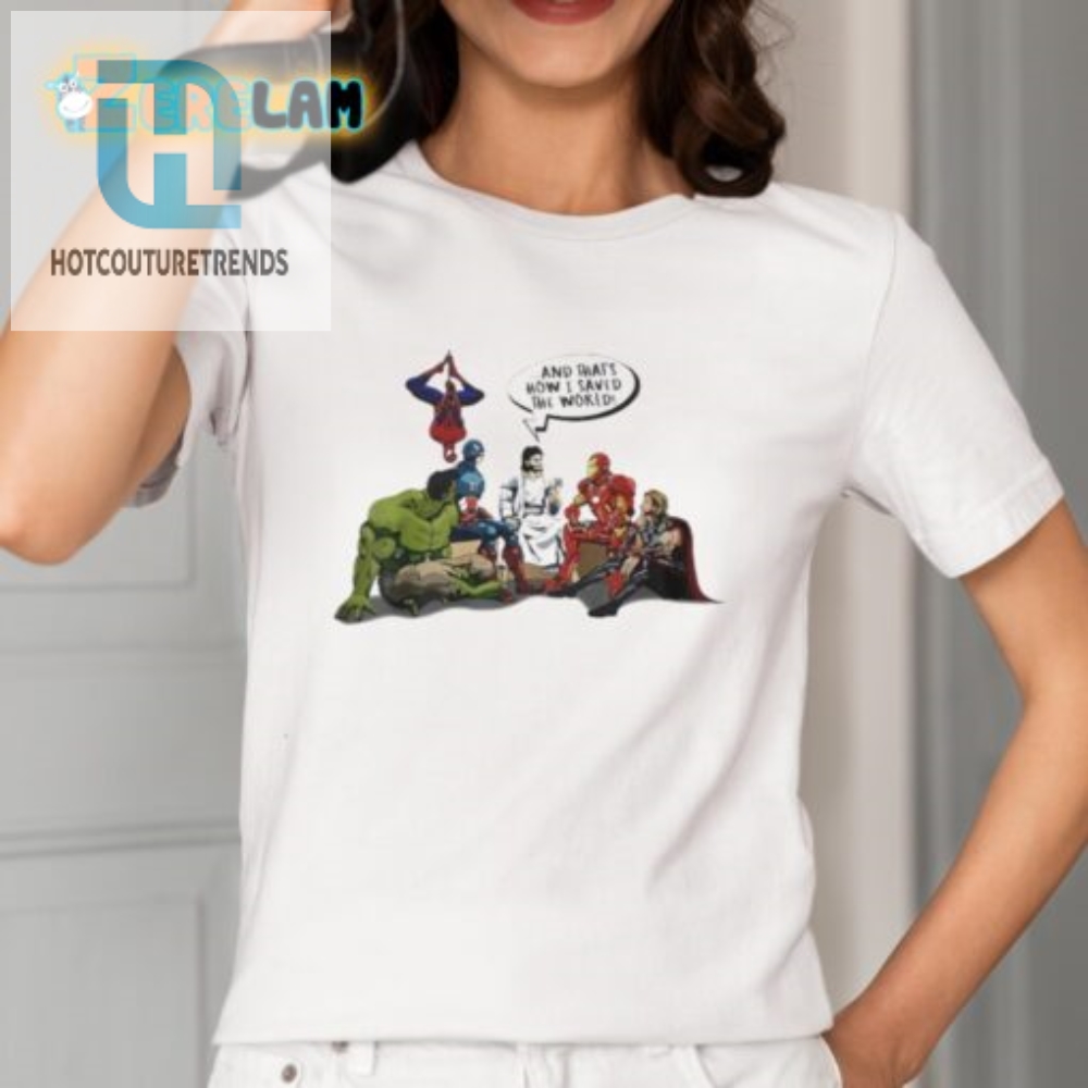 Save The Day With Marvels Jesus Funny Hero Shirt For Fans
