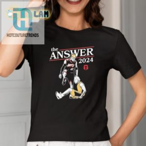 Trump The Answer 2024 Shirt Hilarious Unique Campaign Tee hotcouturetrends 1 1