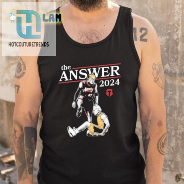 Trump The Answer 2024 Shirt Hilarious Unique Campaign Tee hotcouturetrends 1 4