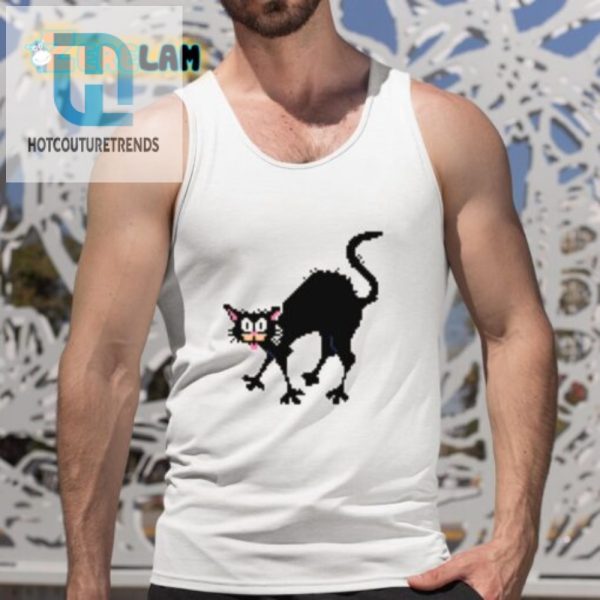 Retro Laughs Unique Tom Cat 8 Bit Shirt For Gamers hotcouturetrends 1 4