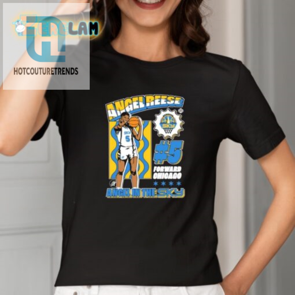 Fly High With Angel Reese Funny Chicago Sky Shirt