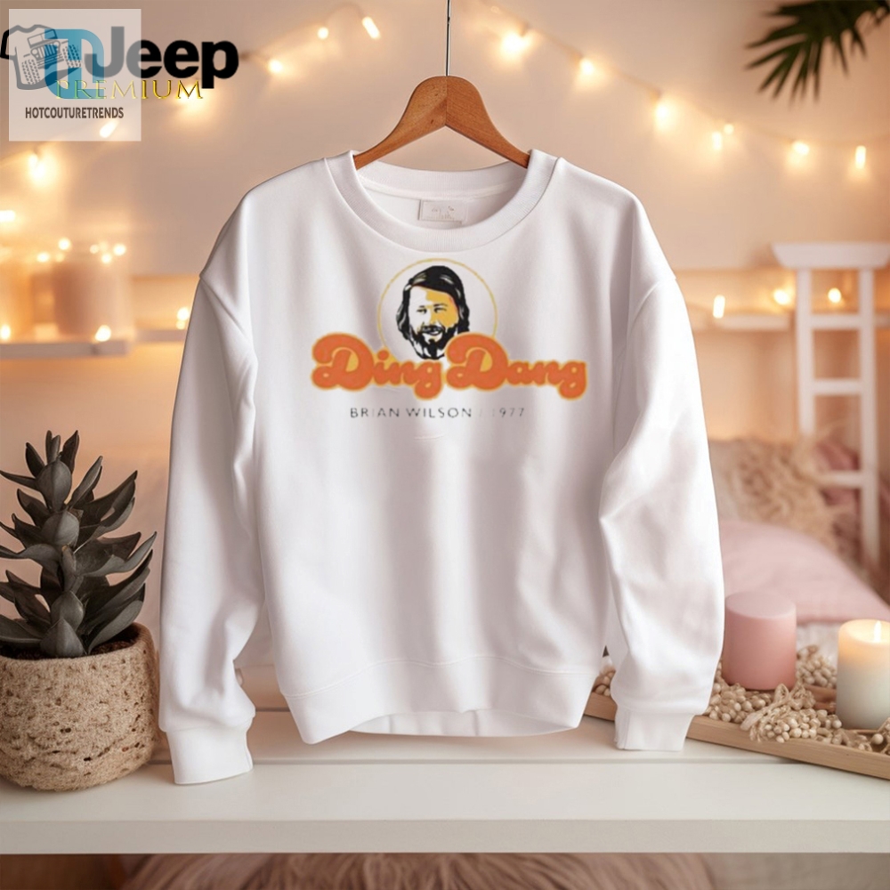 Get Laughs With Official 1977 Ding Dang Brian Wilson Shirt