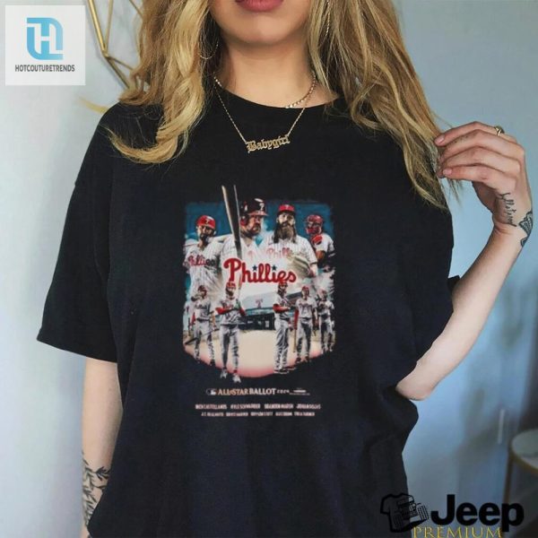 Vote Phillies 2024 Allstars Funny Official Ballot Tee hotcouturetrends 1 2