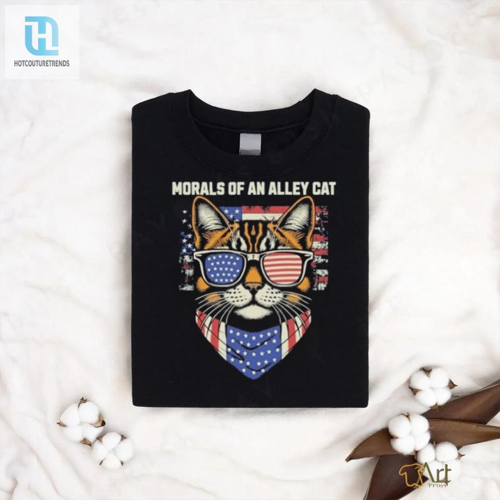 Quirky Alley Cat Morals Tshirt  Stand Out With Humor
