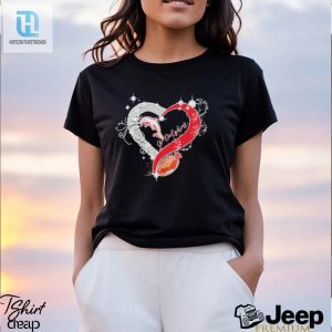 Sport Your Love Funny Miami Dolphins Diamond Heart Tee hotcouturetrends 1 3