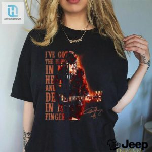 Rock On Angus Young Blues Heart Devil Fingers Tee hotcouturetrends 1 2