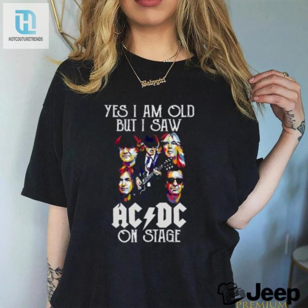 Funny Vintage Acdc Concert Shirt Old But Rockin hotcouturetrends 1 2