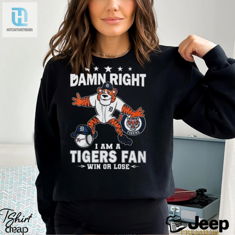 Pawsitively Loyal Funny Detroit Tigers Fan Shirt 2024