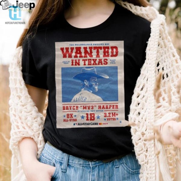 Get Arrested In Style Phillies Wanted Bryce Harper Shirt hotcouturetrends 1 1