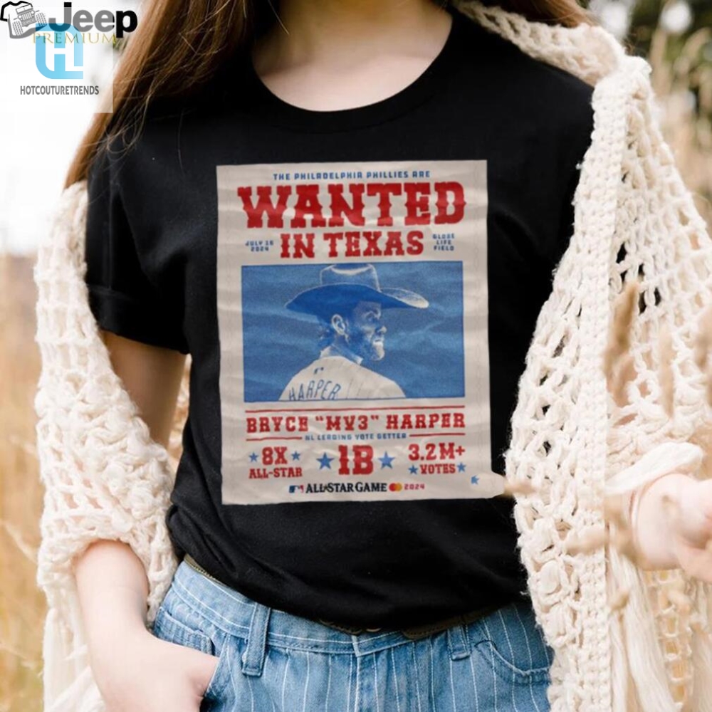 Get Arrested In Style Phillies Wanted Bryce Harper Shirt