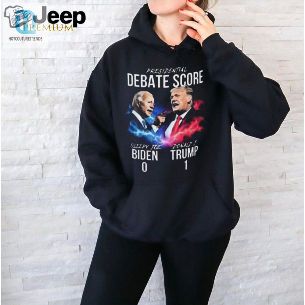 Trump 1 Biden 0 Shirt  Hilarious Presidential Debate Gear