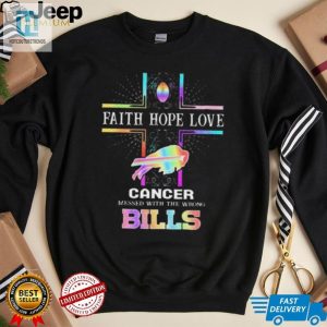 Funny Buffalo Bills 2024 Shirt Cancer Messed With Wrong Team hotcouturetrends 1 3
