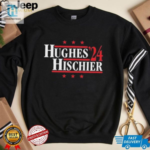 Get Official Hughes Hischier 24 Shirt Wear The Laughs hotcouturetrends 1 3