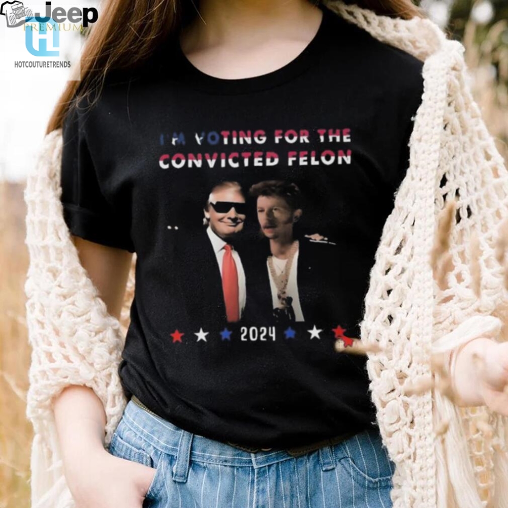 Vote For Trump 2024 Convicted Felon Fan Shirt  Funny  Unique