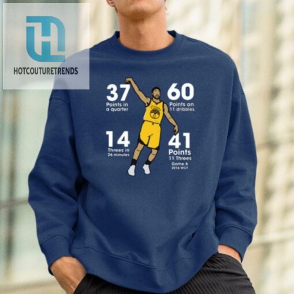 Klays Insane 60 Points Tee Only 11 Dribbles Needed hotcouturetrends 1 1
