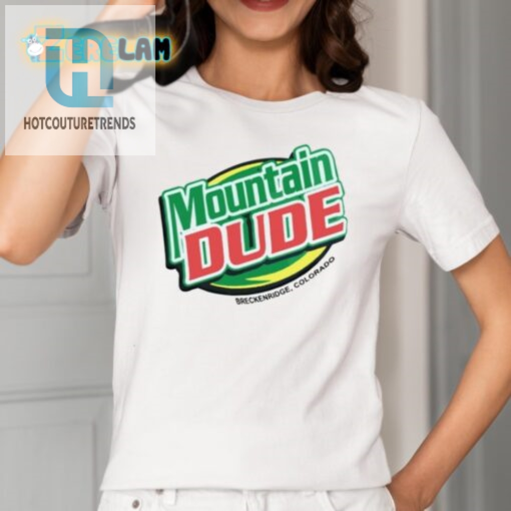 Get Lost In Style Funny Mountain Dude Breckenridge Tee