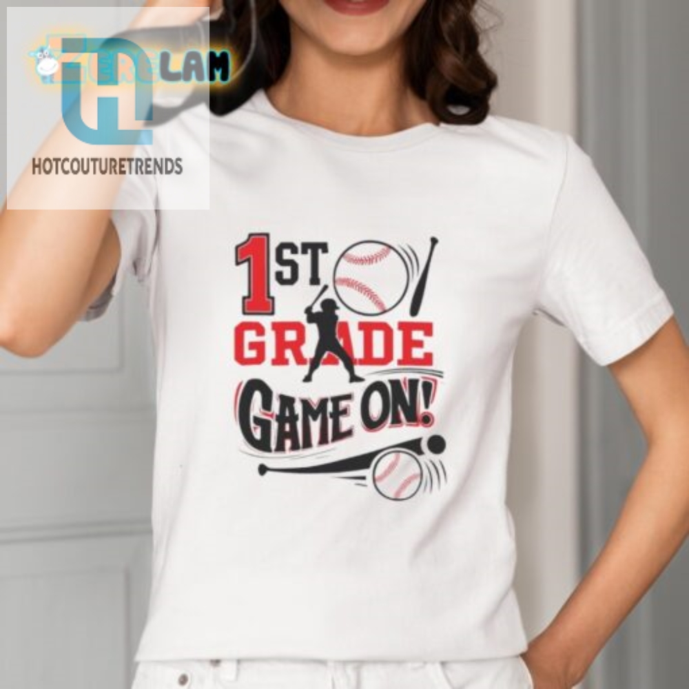 1St Grade Game On Baseball Shirt  Hit Homers Kids