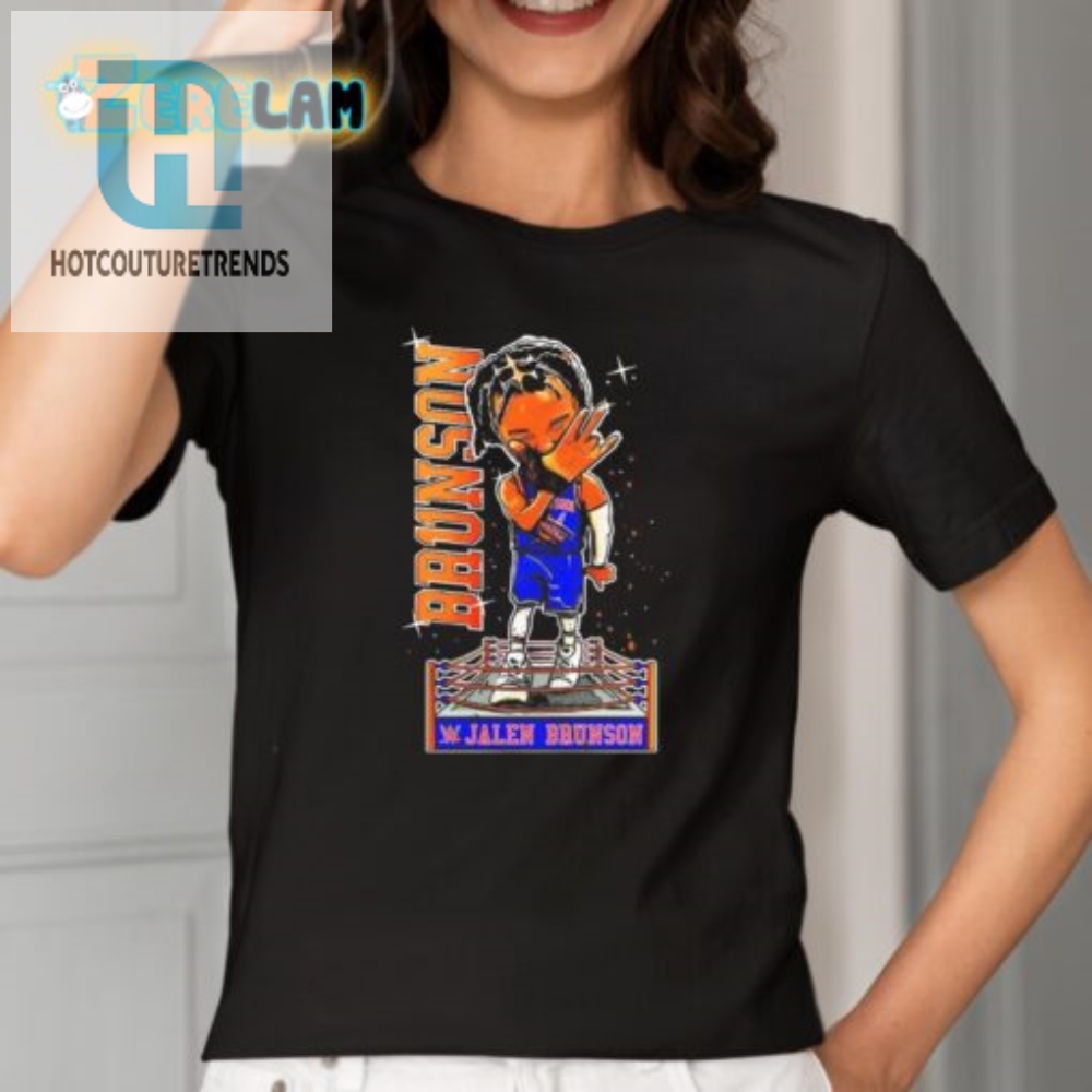 Wwe X Jalen Brunson Knicks Art Shirt  Hilariously Unique