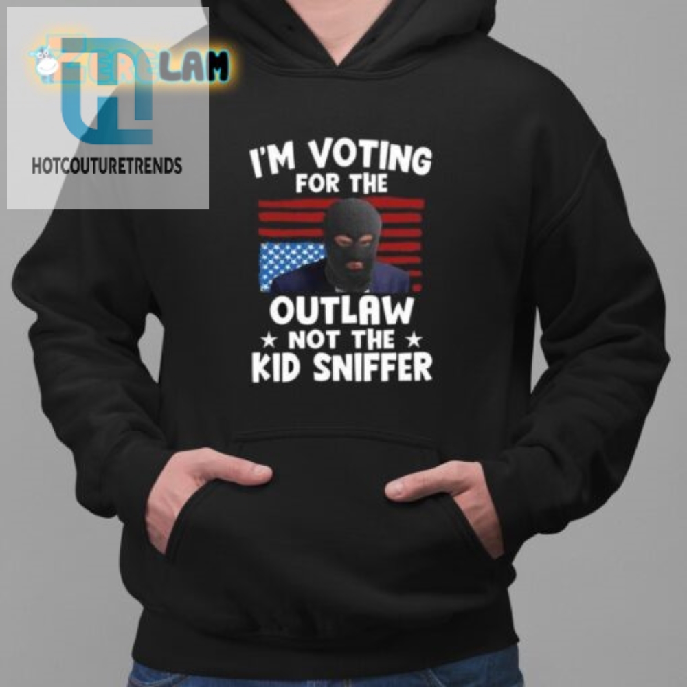 Funny Trump Thief Shirt  Vote Outlaw Not Kid Sniffer