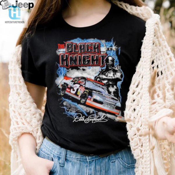 Rev Up Laughs Dale Earnhardt Retro Black Knight Tee hotcouturetrends 1