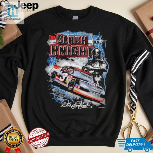 Rev Up Laughs Dale Earnhardt Retro Black Knight Tee hotcouturetrends 1 2