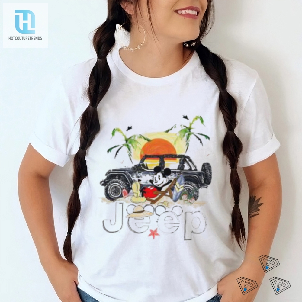 Funny Mickey Mouse Jeep Beach Vacation Shirt  Stand Out
