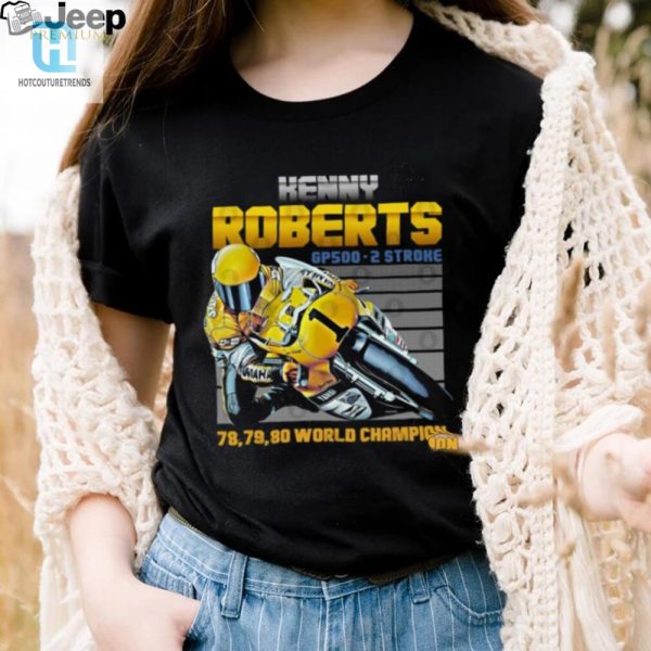 70S Kenny Roberts Tee Laugh Ride Retro Pride hotcouturetrends 1 2