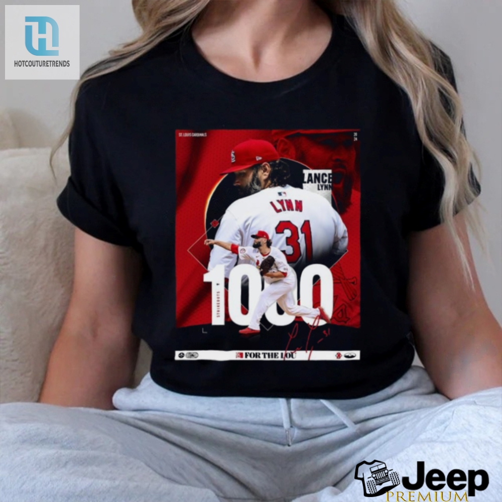 Lance Lynn Shirt  Celebrate 1000 Ks With Cardinal Style