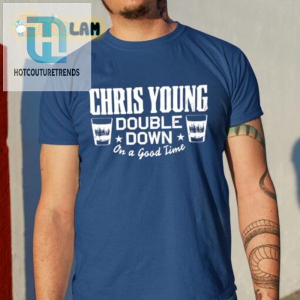 Rock Chris Young Tee Double Down For A Laugh hotcouturetrends 1