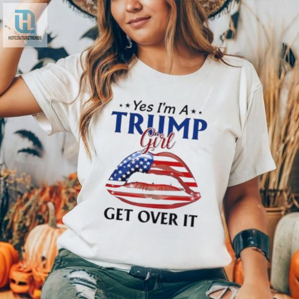 Funny Trump Girl Shirt With Unique American Lips Design hotcouturetrends 1