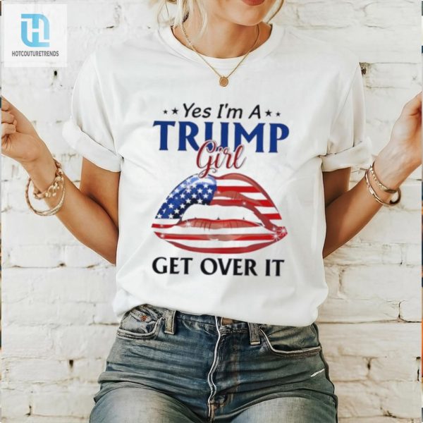 Funny Trump Girl Shirt With Unique American Lips Design hotcouturetrends 1 2