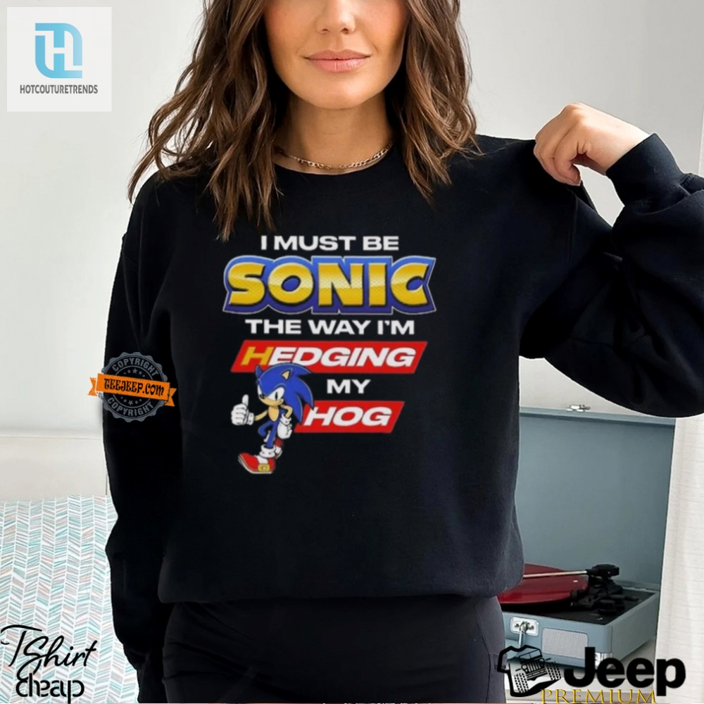 Sonic Hedgehog Pun Shirt  Hilariously Unique Design