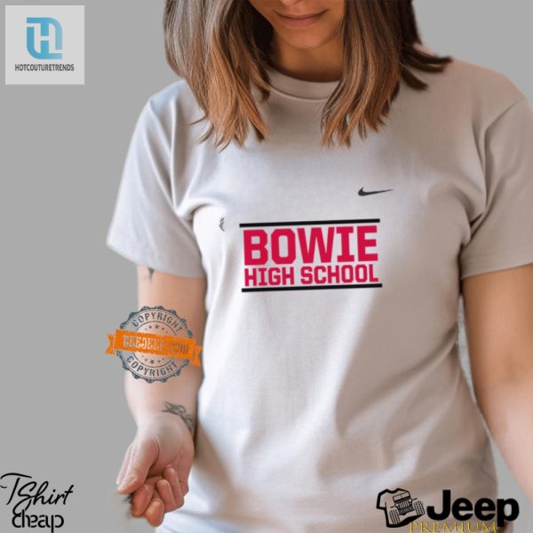 Rock Your School Spirit Quirky Bowie High Shirt hotcouturetrends 1 2