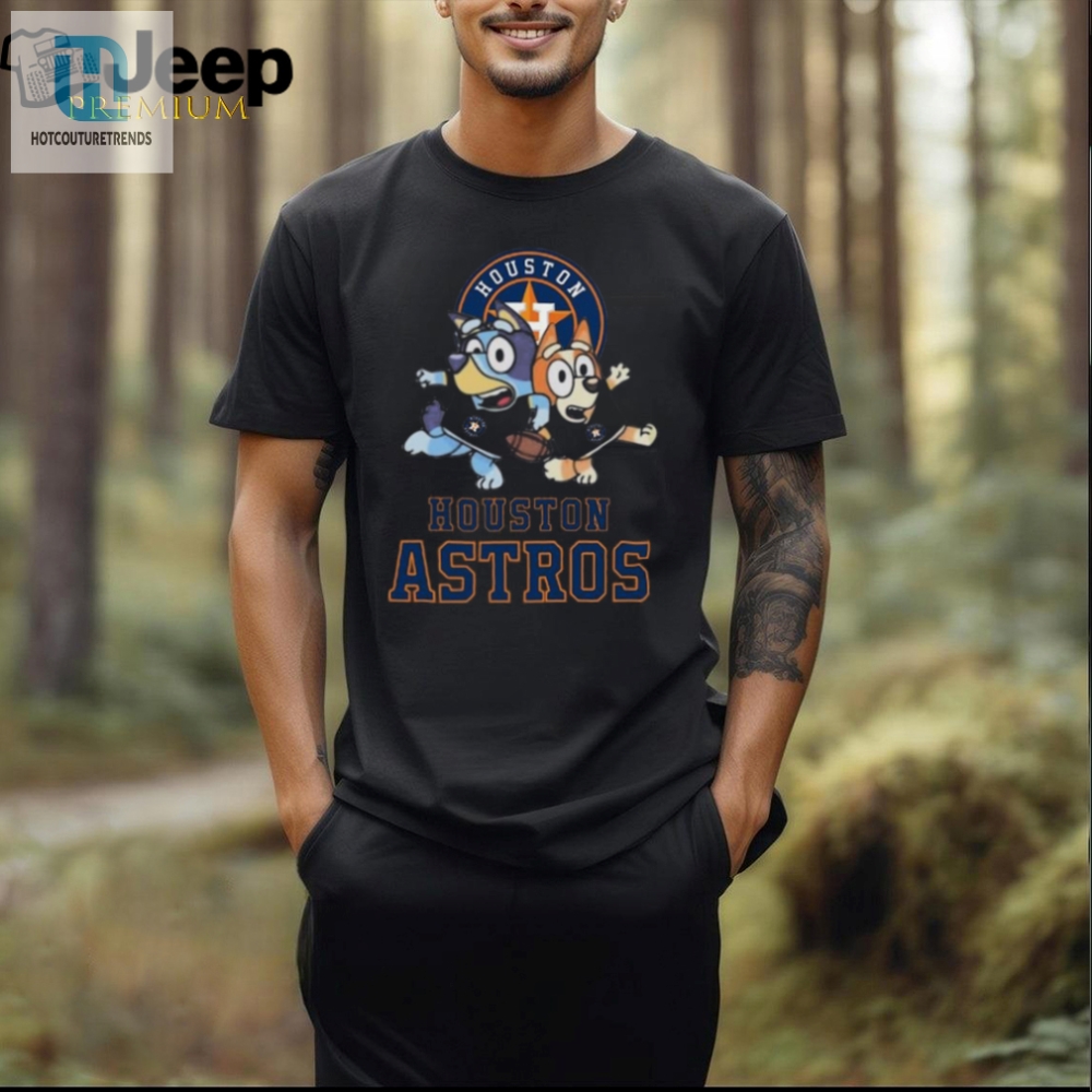 Score Laughs With The Bluey Houston Astros Logo Tee