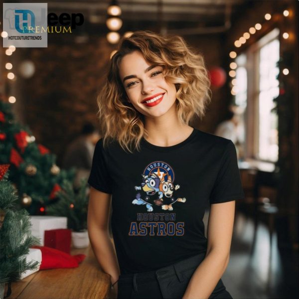 Score Laughs With The Bluey Houston Astros Logo Tee hotcouturetrends 1 2