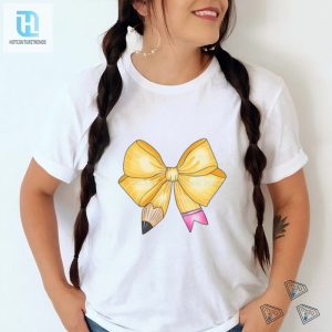 Funny Unique Pencil Coquette Bow Shirt Stand Out In Style hotcouturetrends 1 2