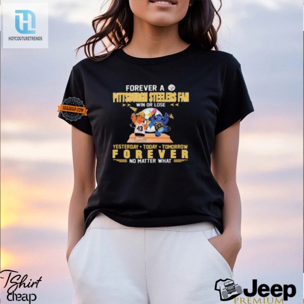 Funny Steelers Shirt Stitch Lilo Forever Fan No Matter What hotcouturetrends 1