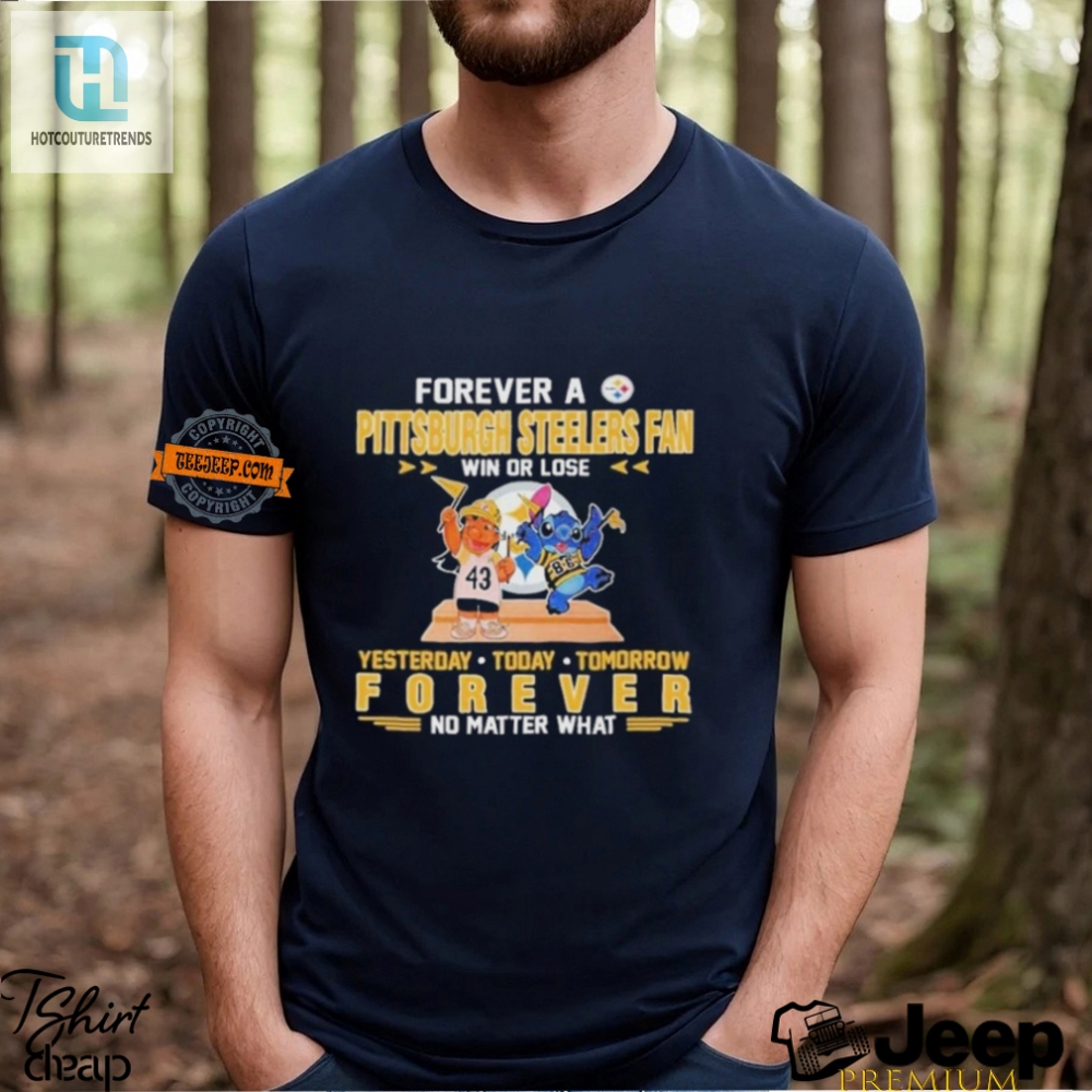 Funny Lilo  Stitch Steelers Fan Shirt 2024  Unique  Cool