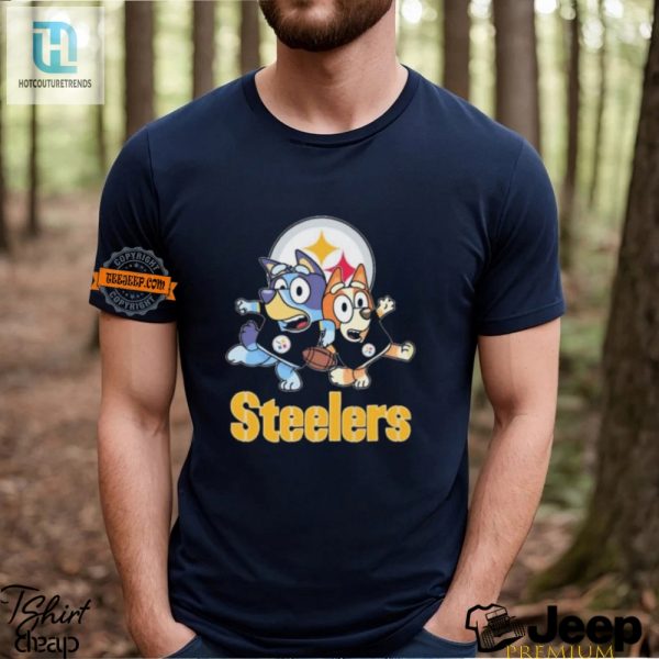 Score Laughs With Official Bluey Steelers Logo Shirt hotcouturetrends 1 1