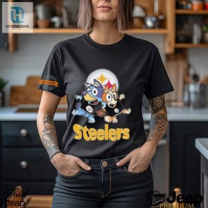 Score Laughs With Official Bluey Steelers Logo Shirt hotcouturetrends 1 3