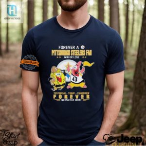 Cheerful Steelers Forever Fan Spongebob Tee Get Yours Now hotcouturetrends 1 1